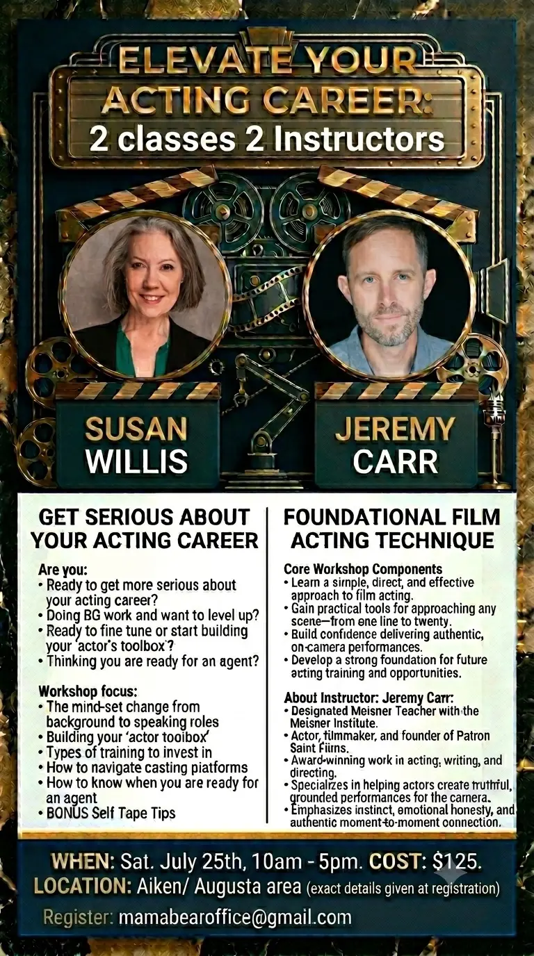 Actor workshop on July 25th